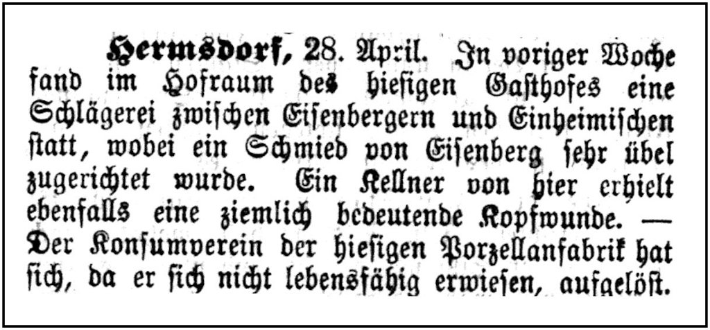 1891-04-28 Hdf Schlaegerei Gasthof